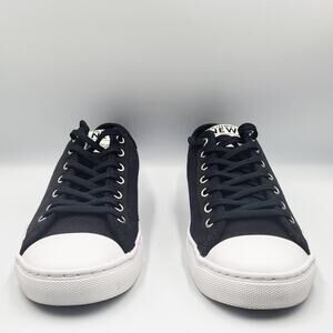 Nothing New Black and White Classic Low Top Recycled Material Sneakers Womens 6W